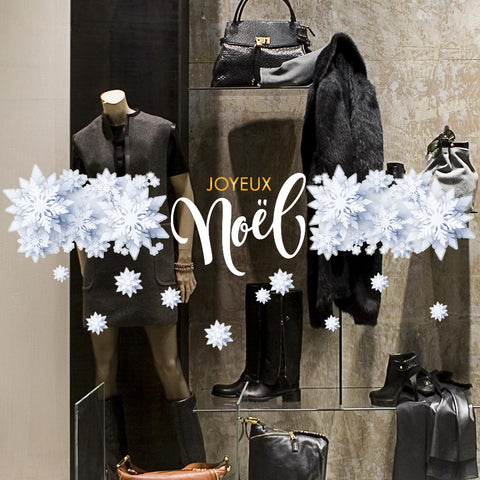 Christmas flakes | Vetrofania