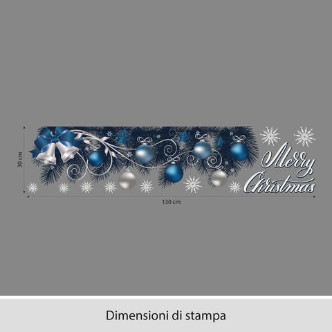 Christmas in blue | Vetrofania