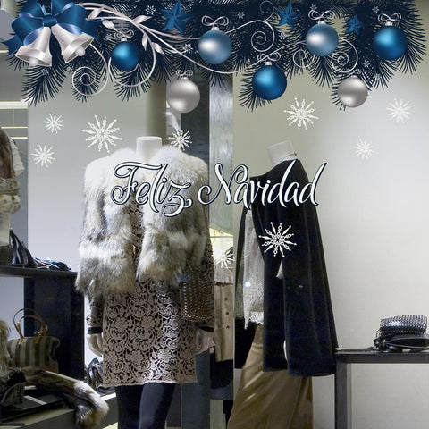 Christmas in blue | Vetrofania