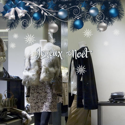 Christmas in blue | Vetrofania