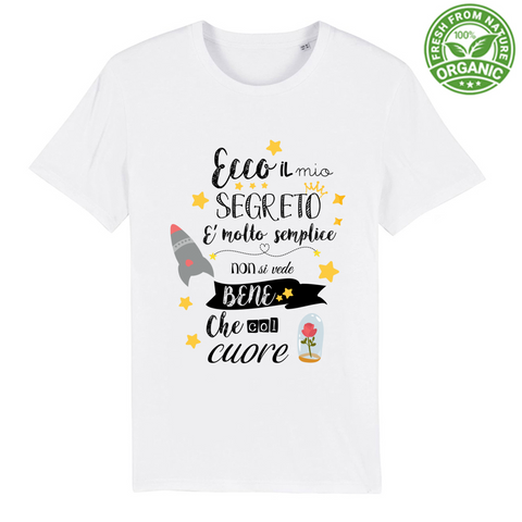 T-Shirt Bambini - Ecco il mio segreto - Il Piccolo Principe