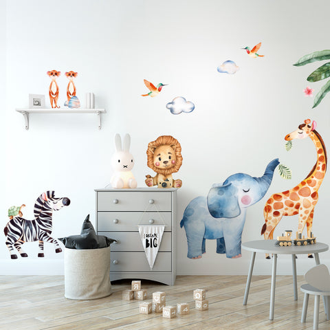Adesivi murali per bambini Allegro safari