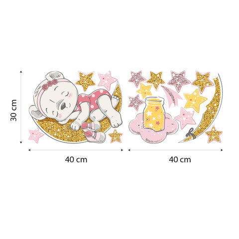 Orsetto sogni d'oro rosa