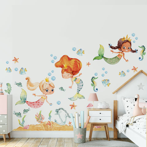 Adesivi murali per bambini Dolci sirene