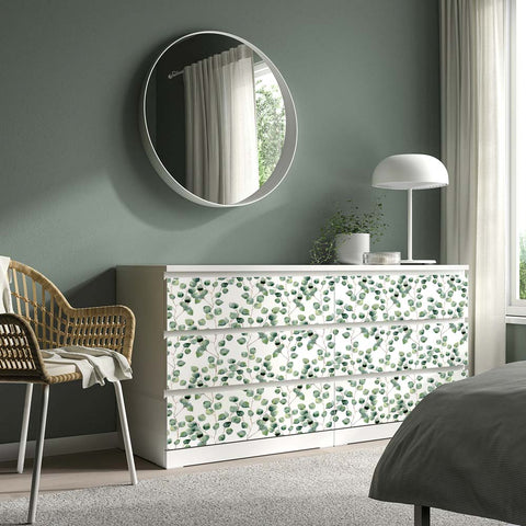 Pellicola adesiva per mobili Eucalyptus cassettiera