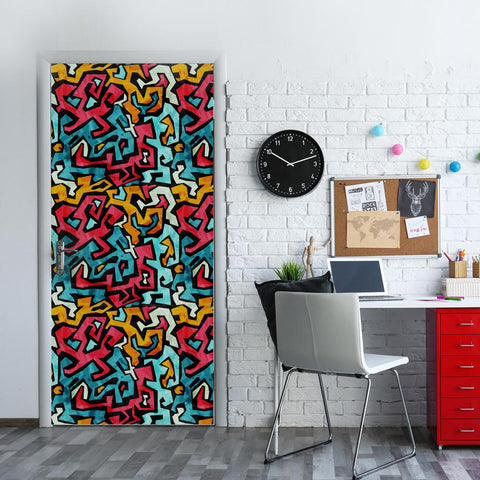 Pellicola adesiva per mobili Graffiti - Porta