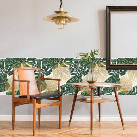 Pellicola adesiva per mobili Tropical green and yellow Fascia