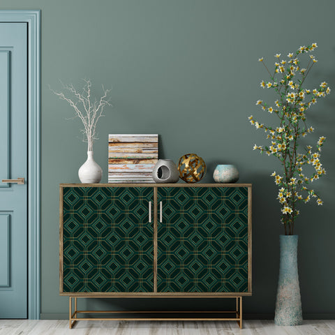 Pellicola adesiva Green-blue motif