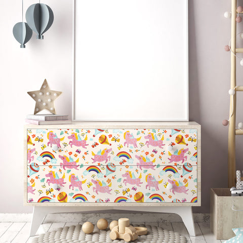 Pellicola adesiva dolci unicorni