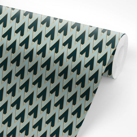 Pellicola adesiva Geometric green
