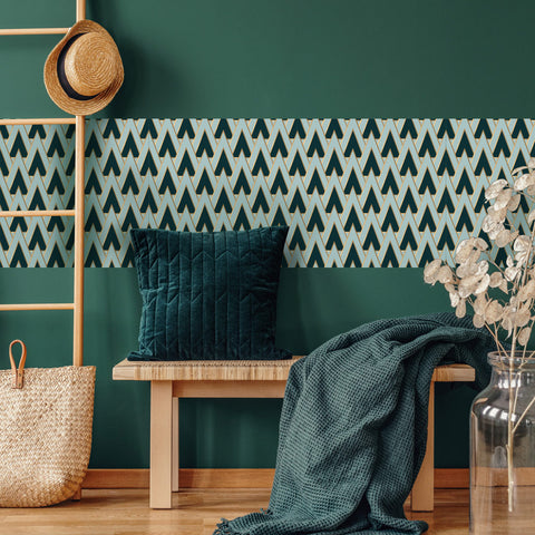 Pellicola adesiva Geometric green