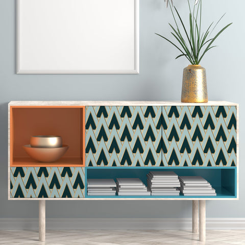 Pellicola adesiva Geometric green