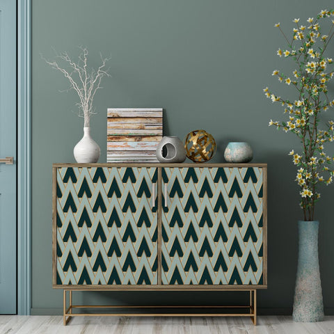 Pellicola adesiva Geometric green