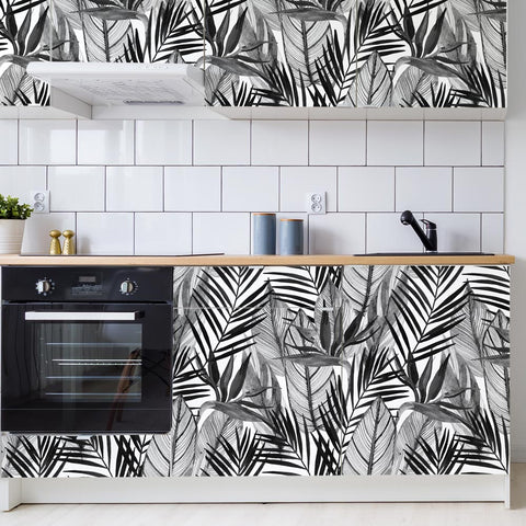 Pellicola adesiva per mobili Black And White cucina