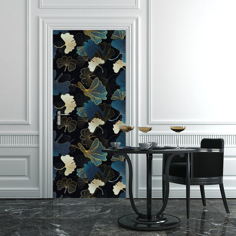 Pellicola adesiva per mobili Line flowers porta