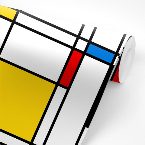 Pellicola adesiva per mobili Mondrian rotolo
