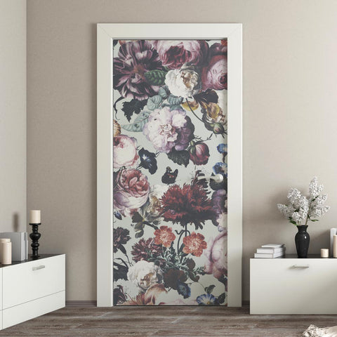 Pellicola adesiva per mobili Fiori Nordici porta