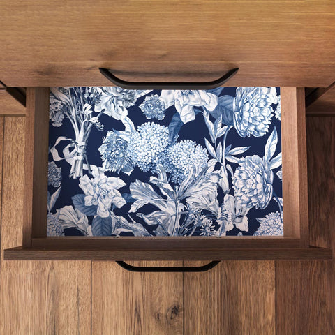 Pellicola adesiva per mobili Bouquet Azzurro cassetto
