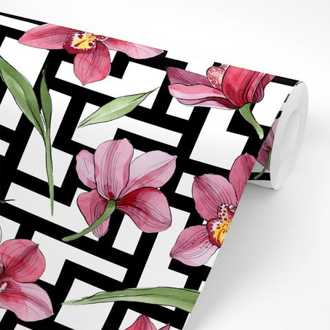 Pellicola adesiva Flowers & Geometry