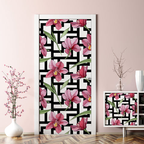 Pellicola adesiva Flowers & Geometry