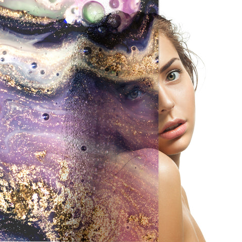 Pellicola adesiva per vetro Marmo viola