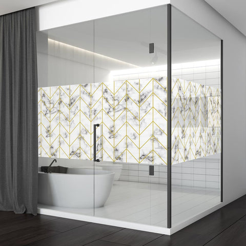 Pellicola adesiva per vetro Marmo design