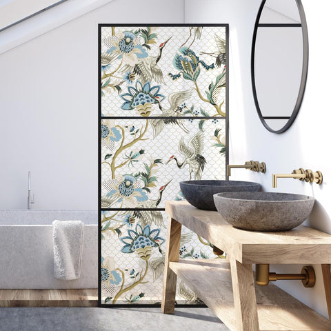 Pellicola adesiva per vetro Decorative style