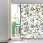 Xijier Pellicola decorativa non adesiva per finestre con motivo giraffa, leone, ippopotamo, vetro per porte, finestre, finestre, per casa, ufficio, 60 x 160 cm