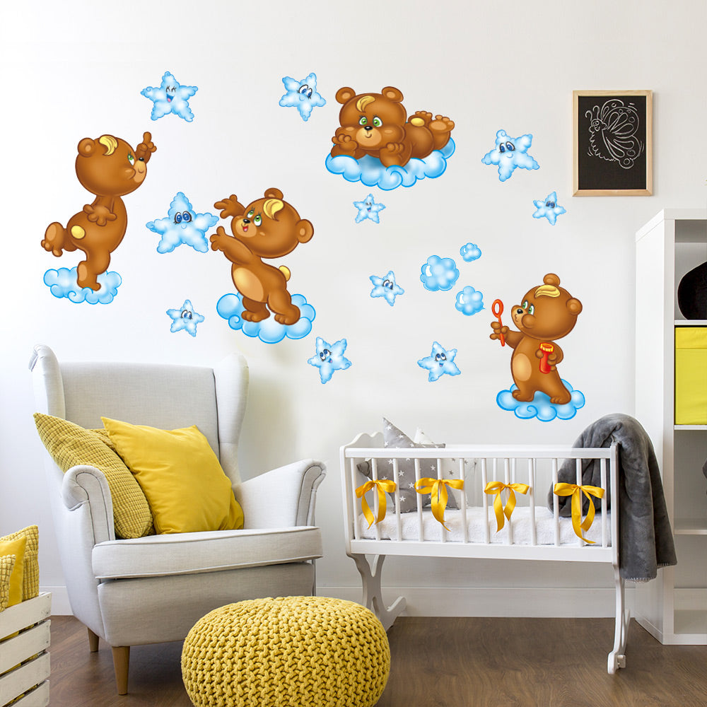 Adesivo con Teneri orsetti Adesivi Murali
