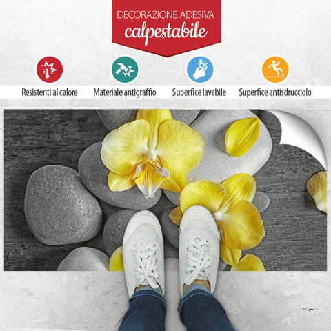 Decorazione Orchidea gialla