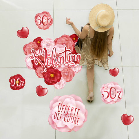 Tappeto cuore di fiori