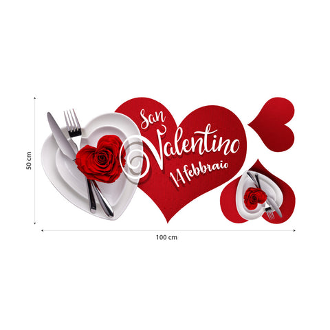 Tappeto Menu San Valentino