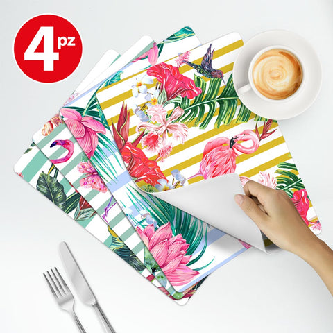 Tovaglietta Americana Tropical striped texture