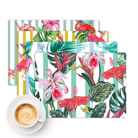 Tovaglietta Americana Tropical striped texture