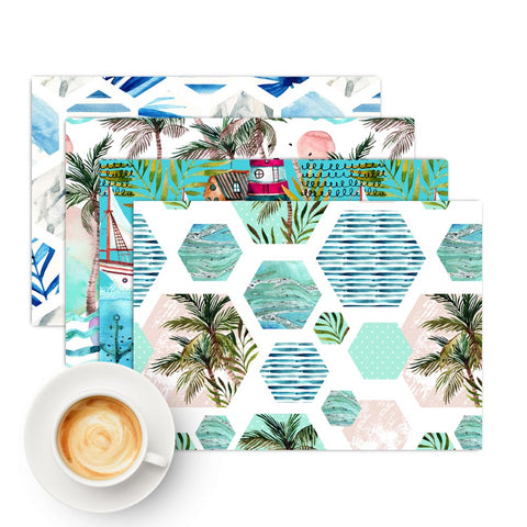 Tovaglietta Americana Marine geometric