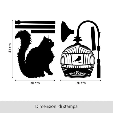 Gabbia con uccellino