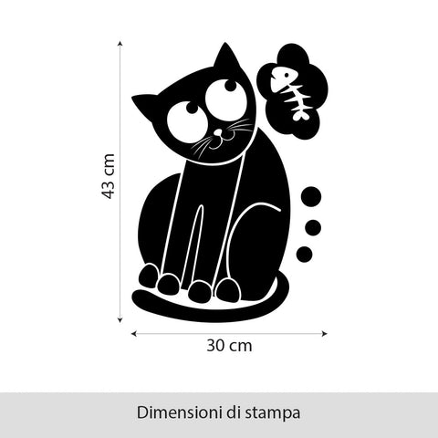 Gatto con lisca