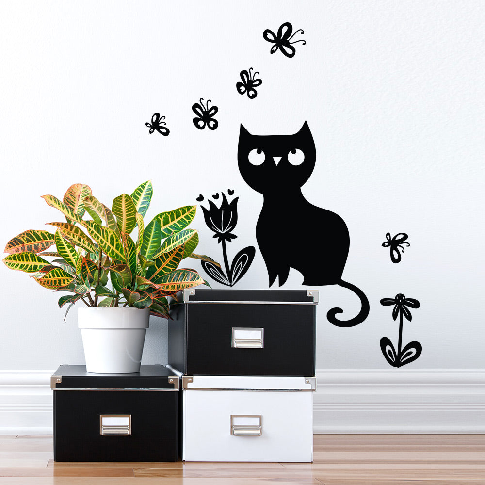 Giochi Per Gatti Adesivo Vinile Decalcomania Gatto Grasso Carino - Per Auto, Finestre, Pareti, Marca Oracal, Fatto In USA Adesivo Vinile Gatto Grasso - Foto 5