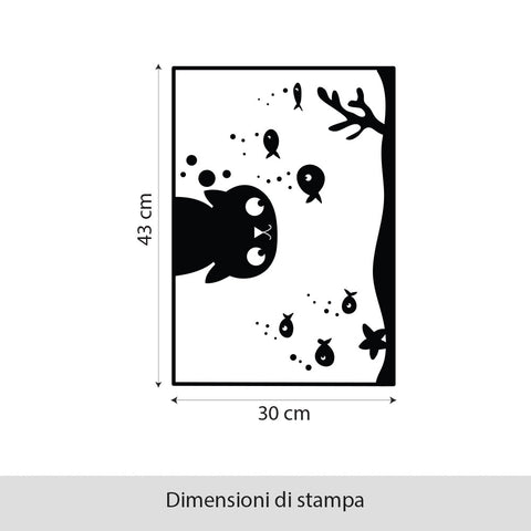 Gatto nell'acquario