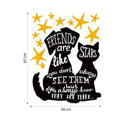 Friends are like stars