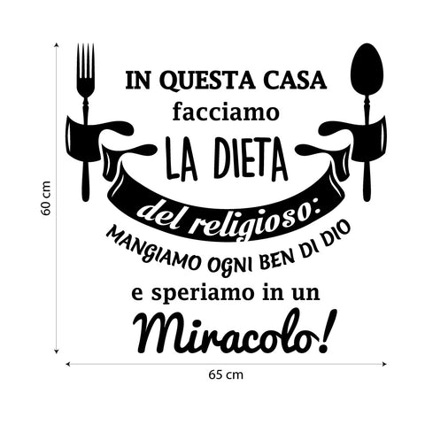 La dieta del religioso