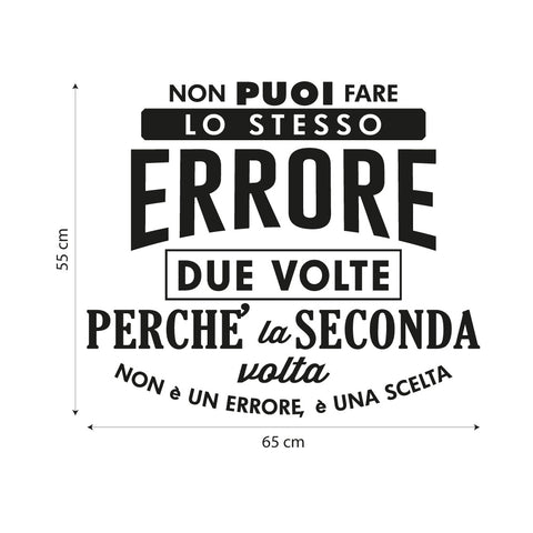 Lo stesso errore