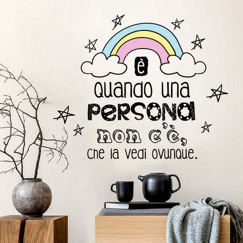 Quando una persona non c'è
