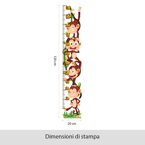 Metro delle scimmiette | Metro Adesivo