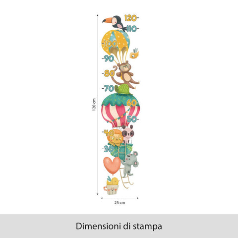 Mongolfiera e paracadute | Metro Adesivo
