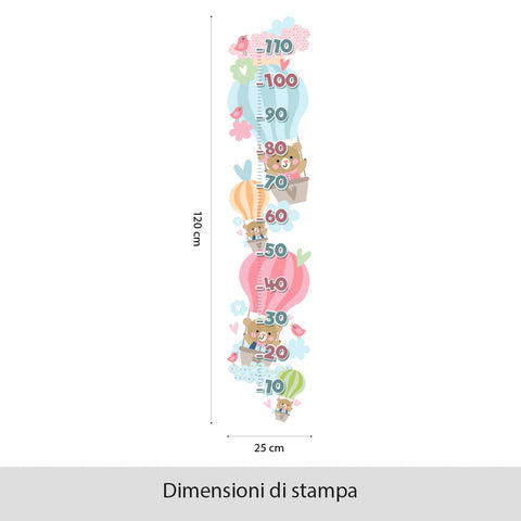 Orsetti in mongolfiera | Metro Adesivo