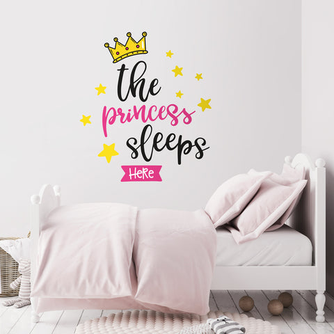 Una principessa dorme qui