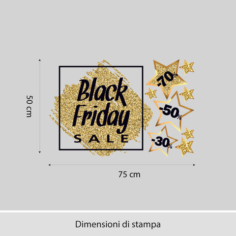 Golden Black Friday | Vetrofania