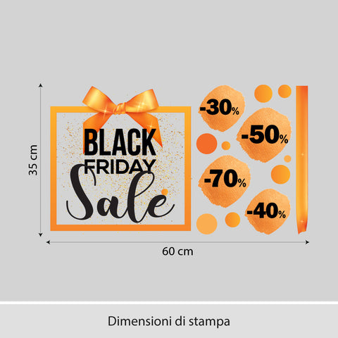 Coccarda Black Friday | Vetrofania
