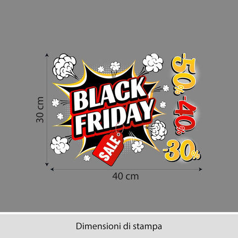 Black friday pop | Vetrofania